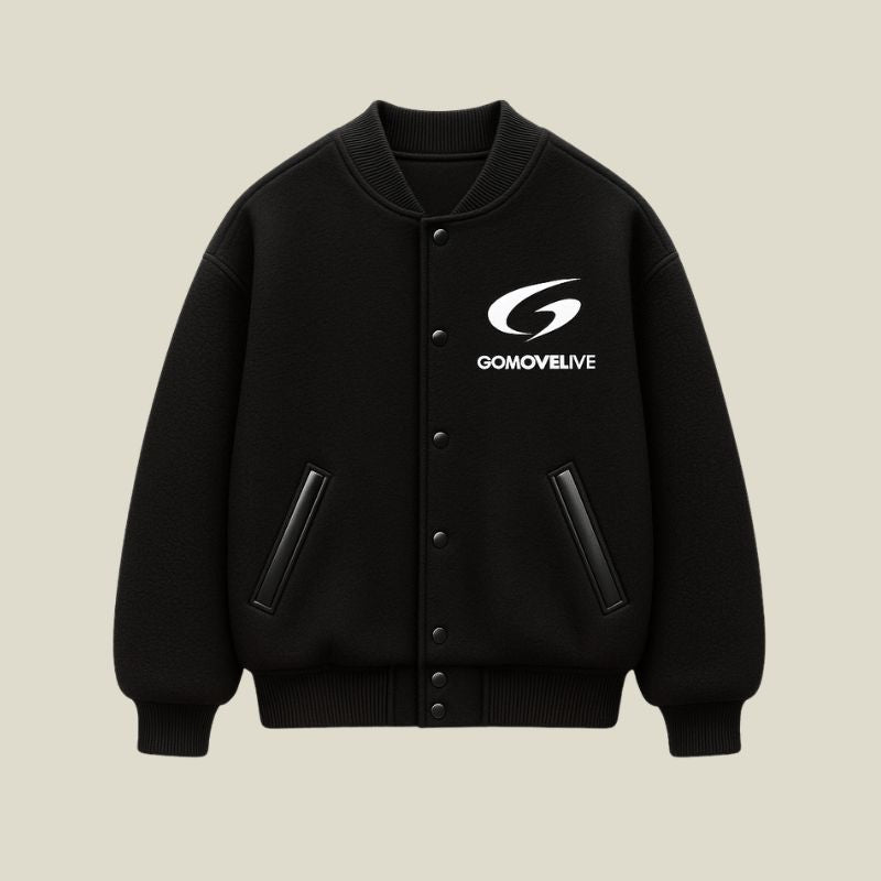 GOMOVELIVE VARSITY JACKET – Potenza minimalista