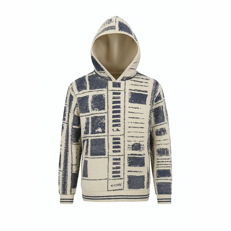 KYORE Grid Hoodie – Arte in movimento