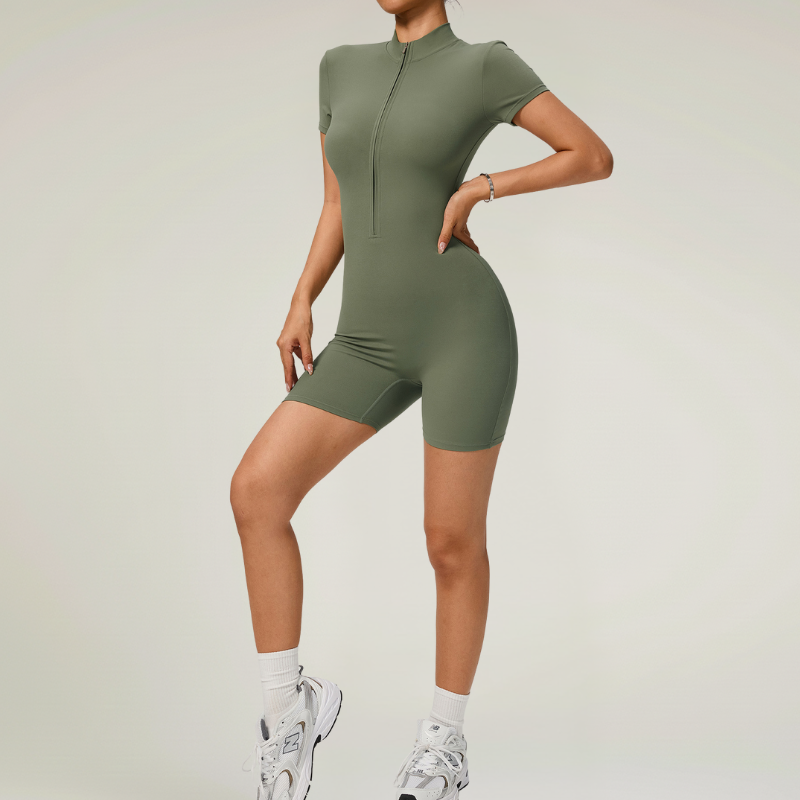 Yoga Jumpsuit con Zip – Stile e Performance in un Solo Capo