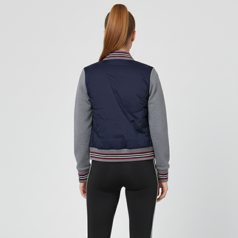 Heartline Bomber — Giacca Bambino Trapuntata con Dettagli Grafici