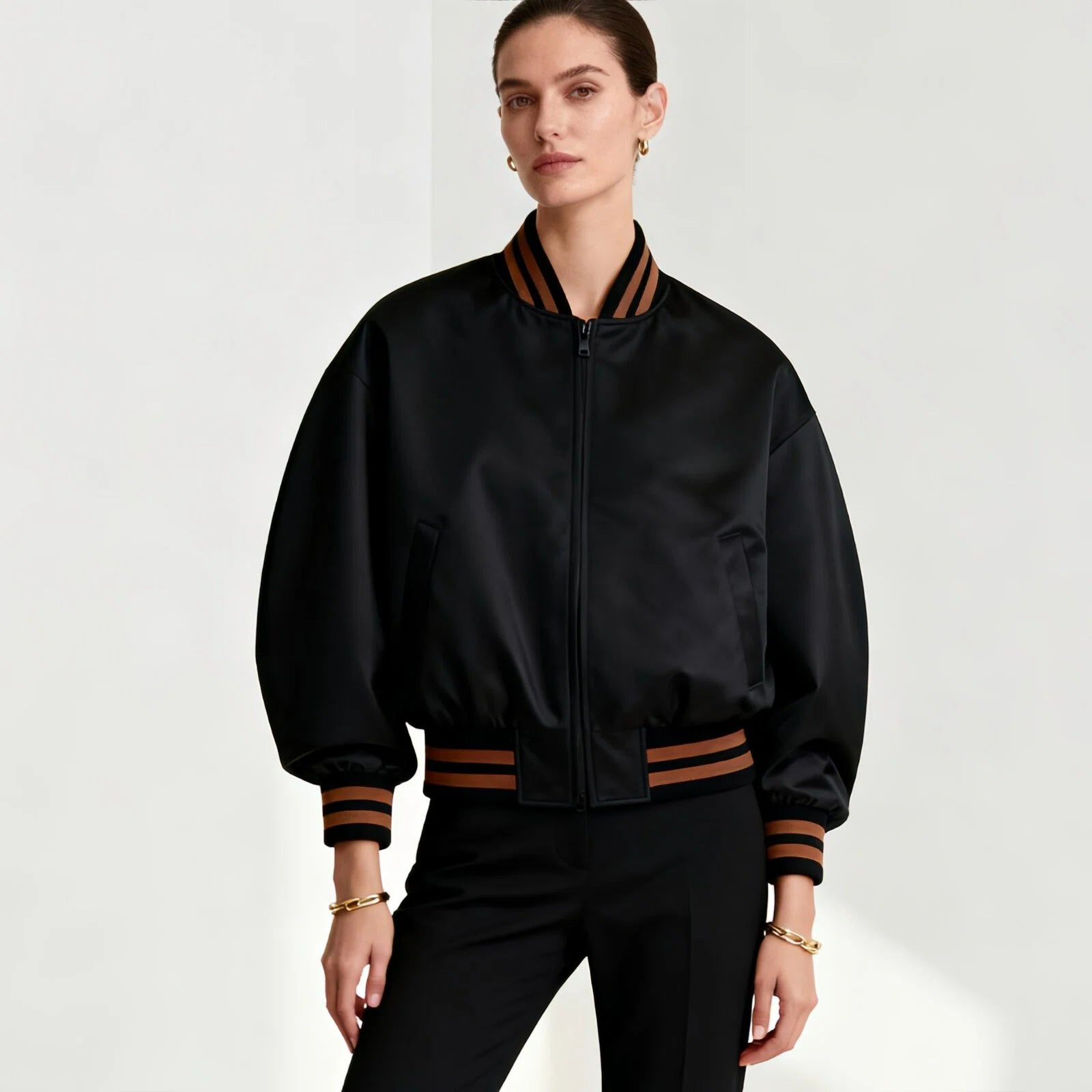 Giacca bomber “Stile Sportivo” — Eleganza in Movimento