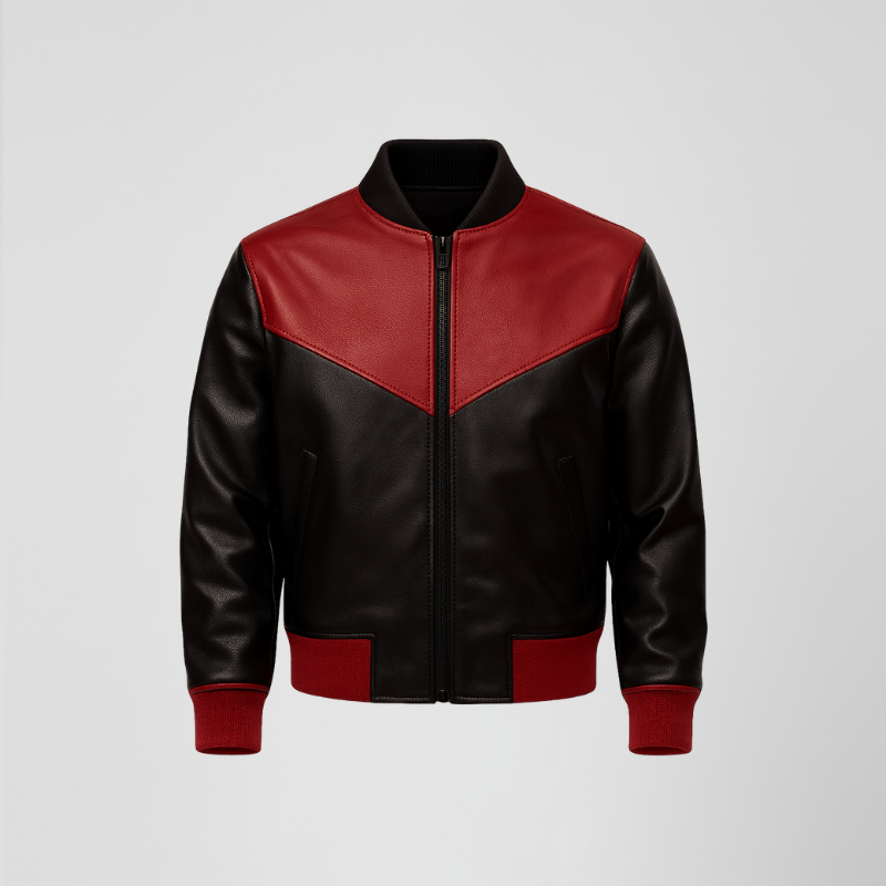 “Vortex Line” – Bomber in pelle