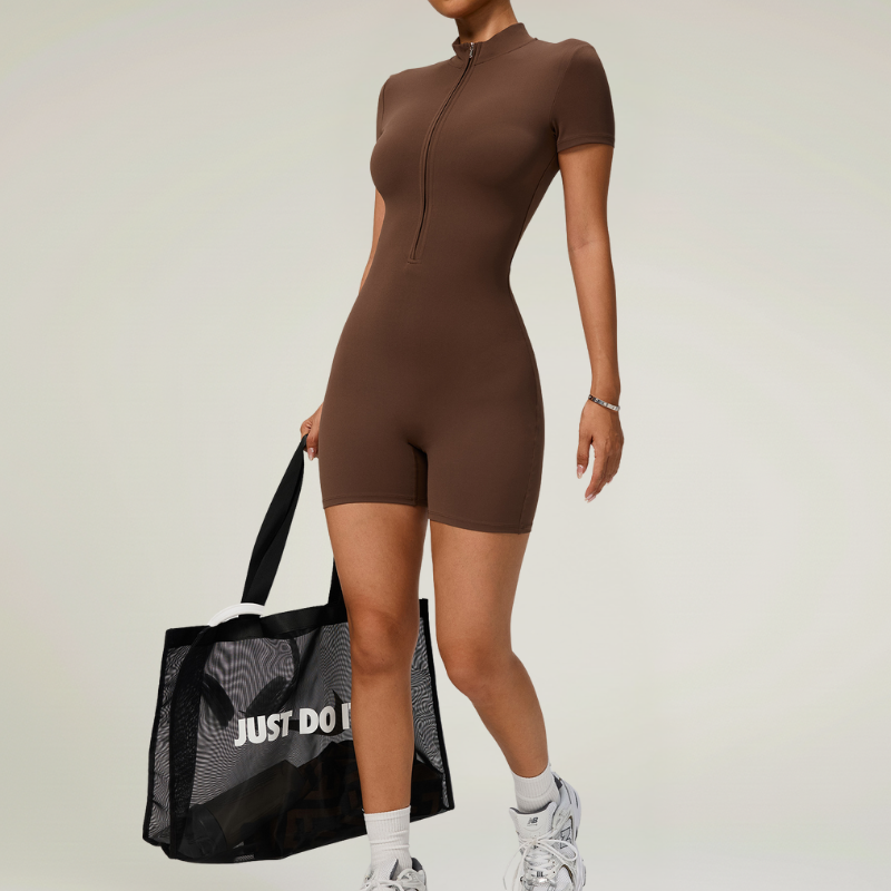 Yoga Jumpsuit con Zip – Stile e Performance in un Solo Capo