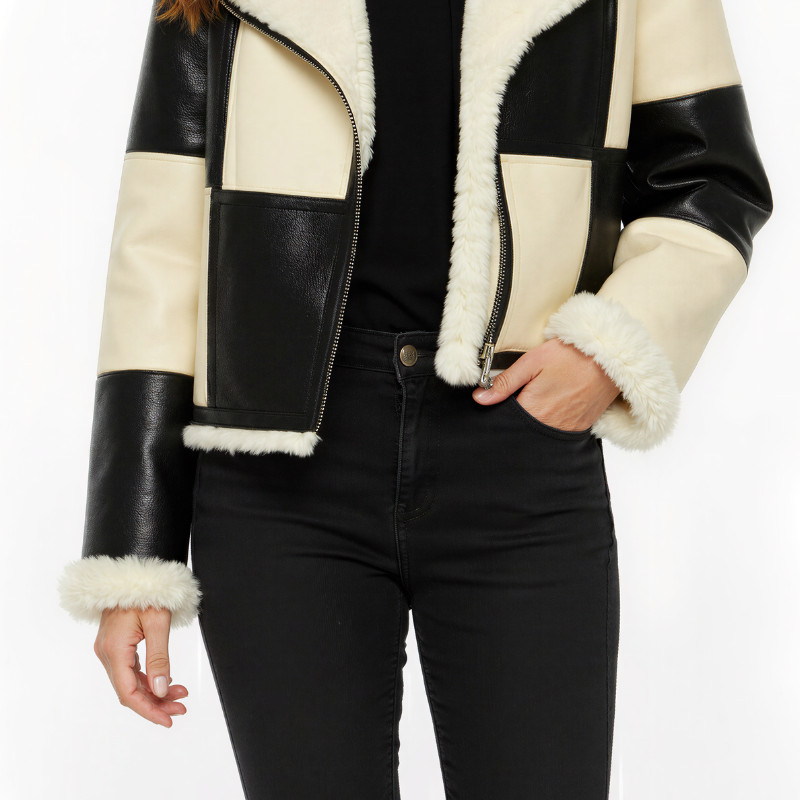 Aviator Couture – Lambskin &amp; Regenerated Cashmere Flight Jacket