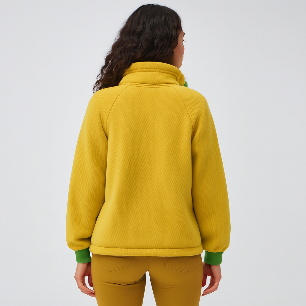 Warmth and Color: The "Sunbeam Comfort" Fleece Jacket