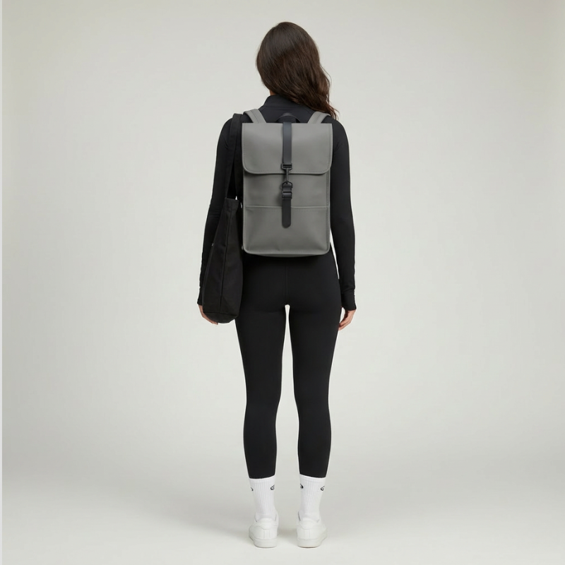 Urban Premium — Zaino Casual Impermeabile in Pelle Pu Vegana