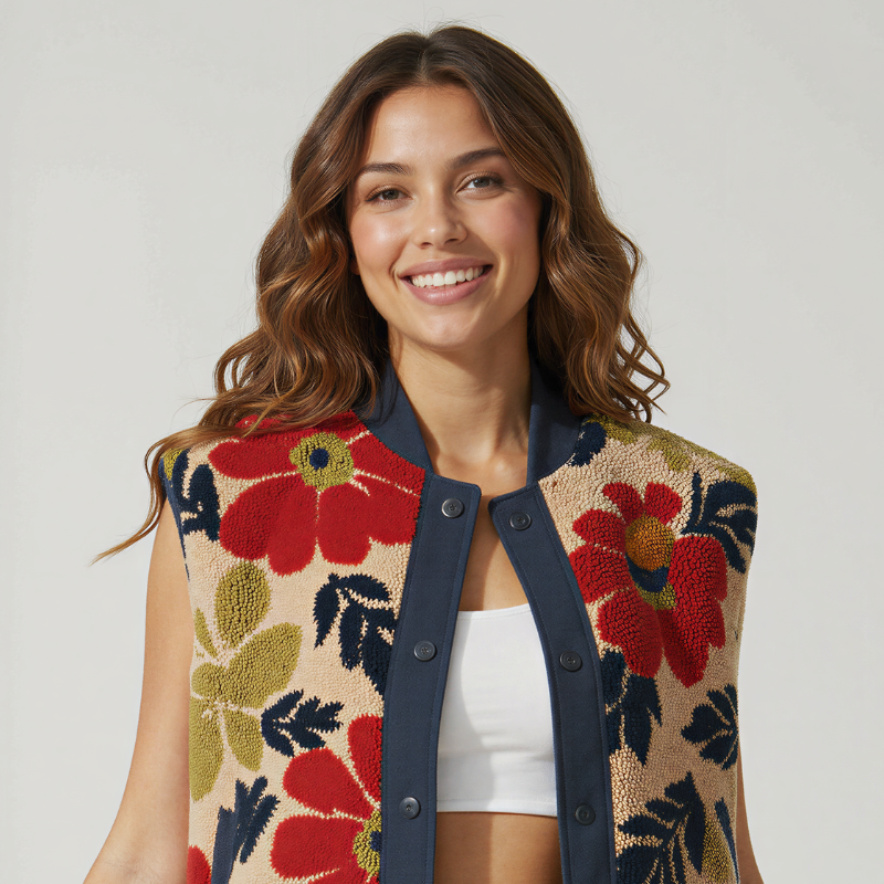 Botanic Pulse Vest — Gilet Sportivo in Maglia Spazzolata