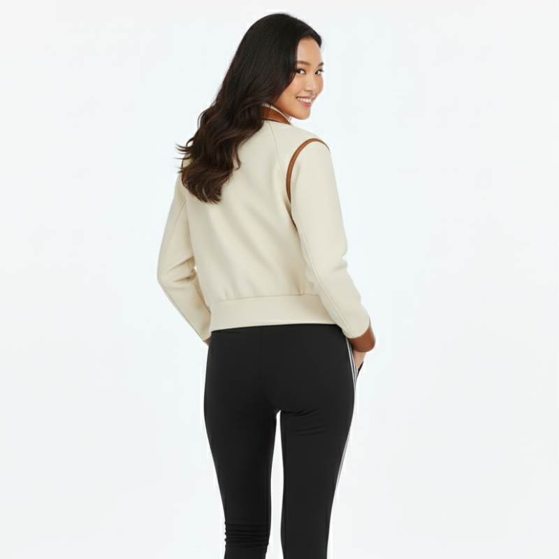 "Urban Heritage" – Giacca sportiva con dettagli in pelle
