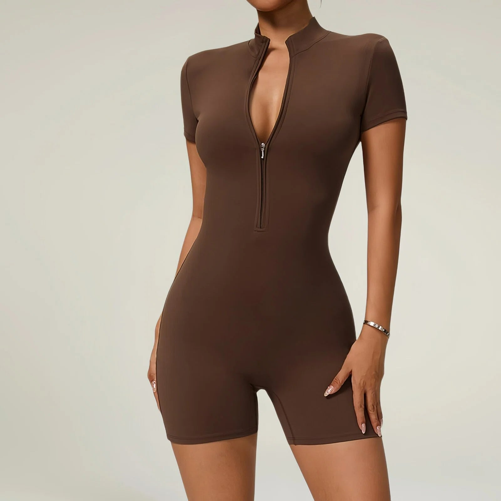 Yoga Jumpsuit con Zip – Stile e Performance in un Solo Capo