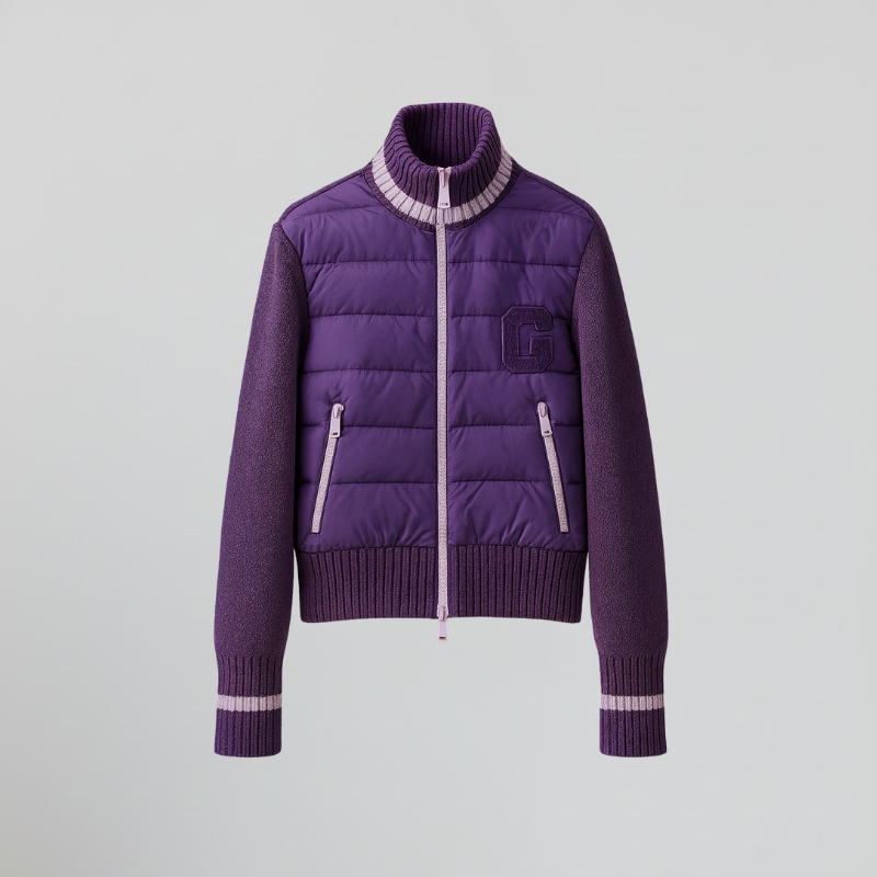 Pulse Grid Jacket — Quilted Sports Jacket with Contrast Details