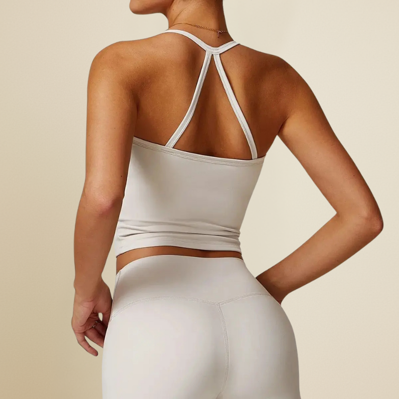 Naked Comfort – Reggiseno sportivo con incrocio sulla schiena
