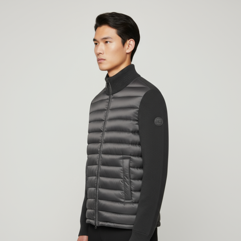 Quilted Hybrid Bomber