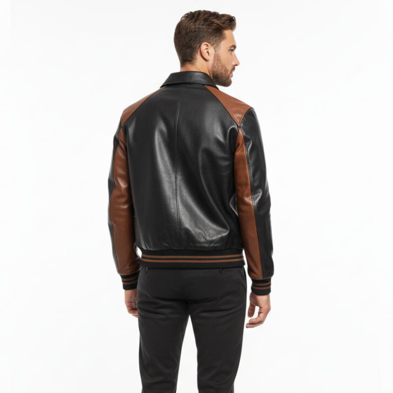 Urban Leather Varsity – Raffinatezza ed Eleganza Intramontabile
