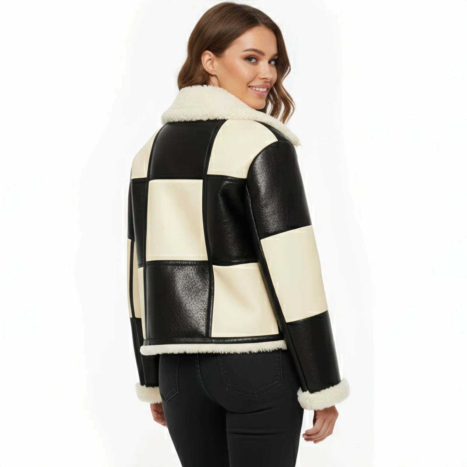 Aviator Couture – Lambskin &amp; Regenerated Cashmere Flight Jacket