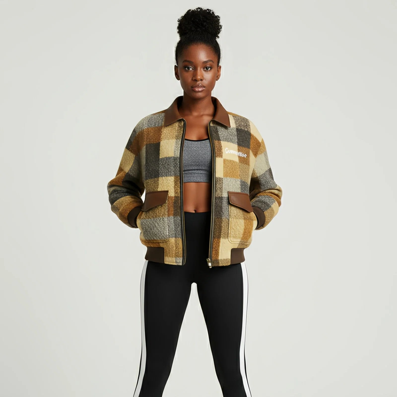 Plaid Power – Giacca Sportiva Iconica in Lana Tecnica