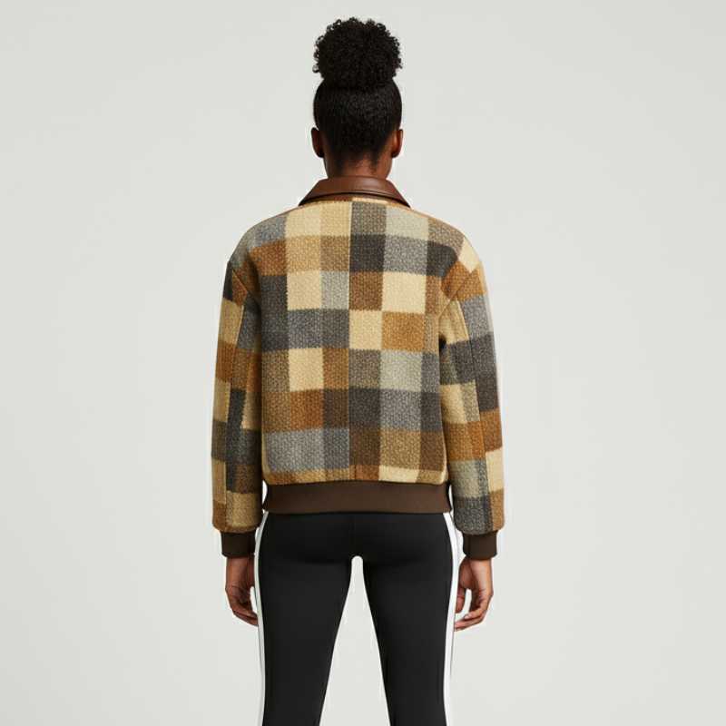 Plaid Power – Giacca Sportiva Iconica in Lana Tecnica