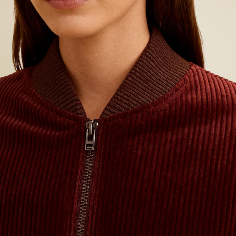 Vintage Edition – Bomber in Velluto a Coste Riciclato