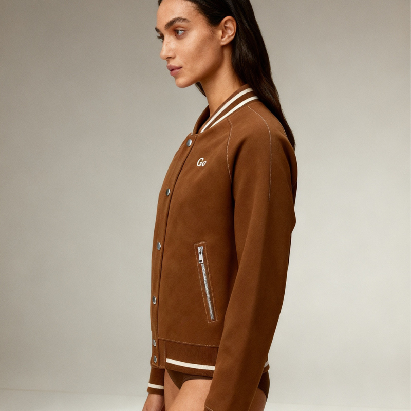 GO Warm Heritage – Bomber artigianale in pelle scamosciata