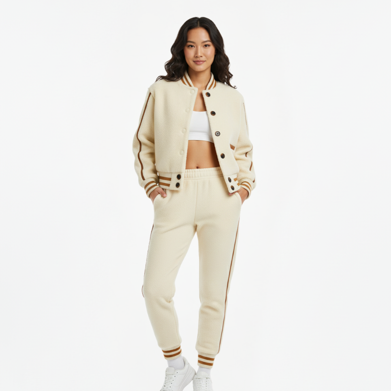 “Soft Power” Varsity Set – Comfort sartoriale, spirito urbano