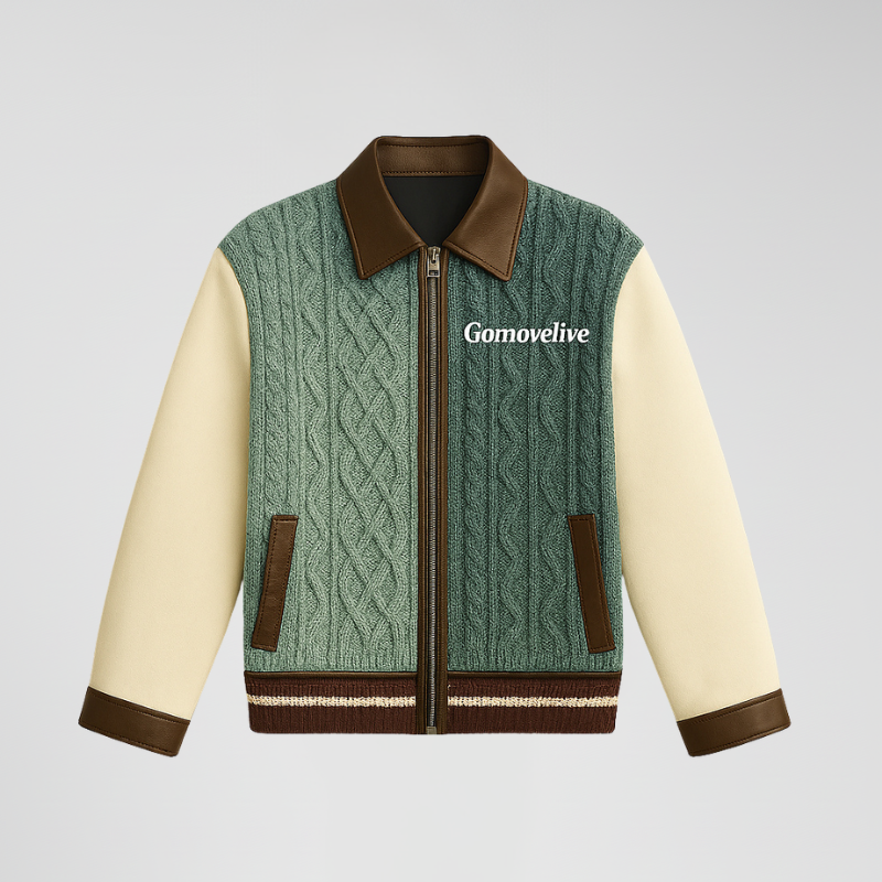Aran Sport – Technical Bomber Jacket with Cable Knit