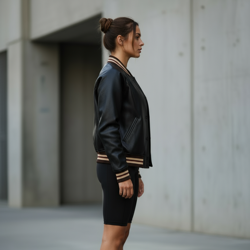 Go Active – Varsity in pelle e pile tecnico