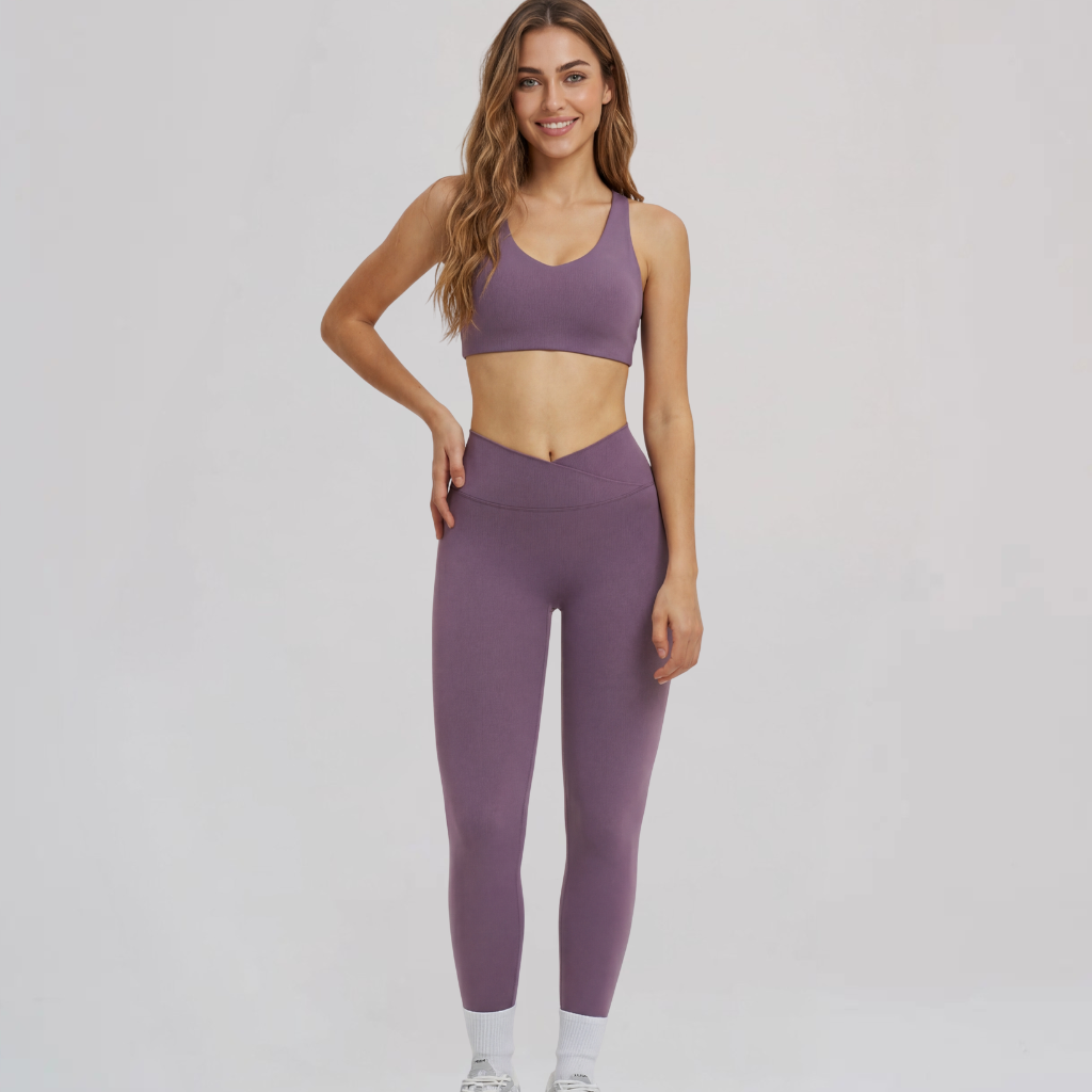 Leggings Donna a Vita Alta Effetto Seconda Pelle