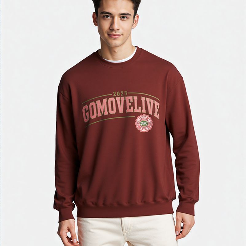 Gomovelive Glow-Up Crewneck – Motivational Sweatshirt for Awesome Days