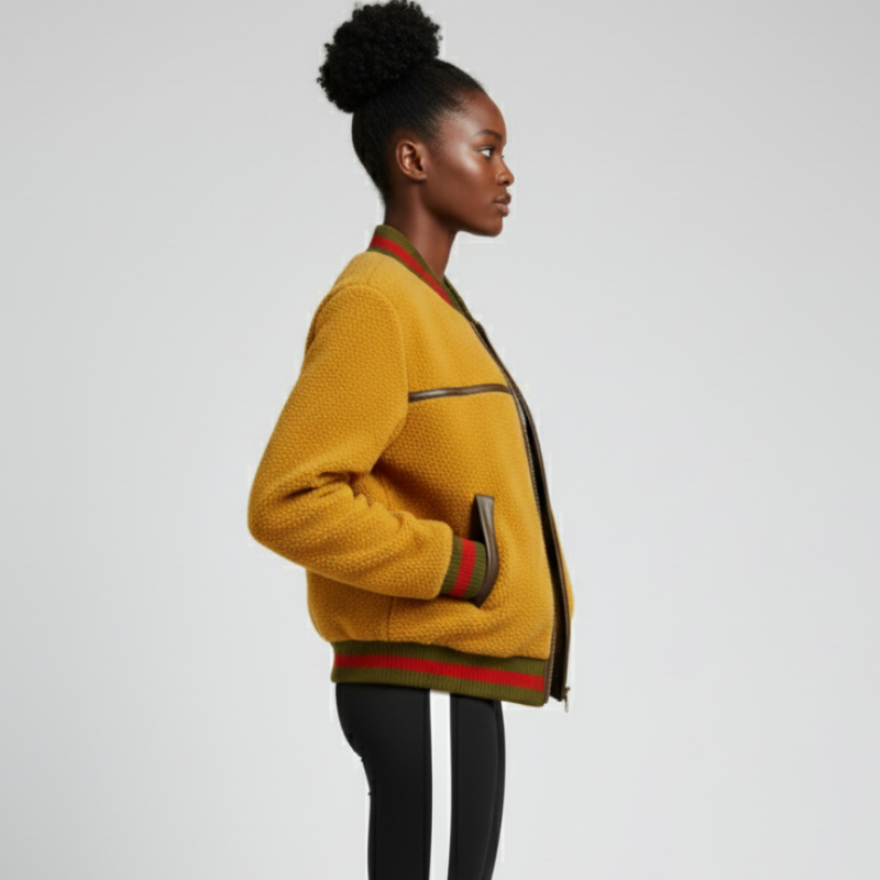 GO Bold – Giacca tecnica in bouclé con dettagli heritage