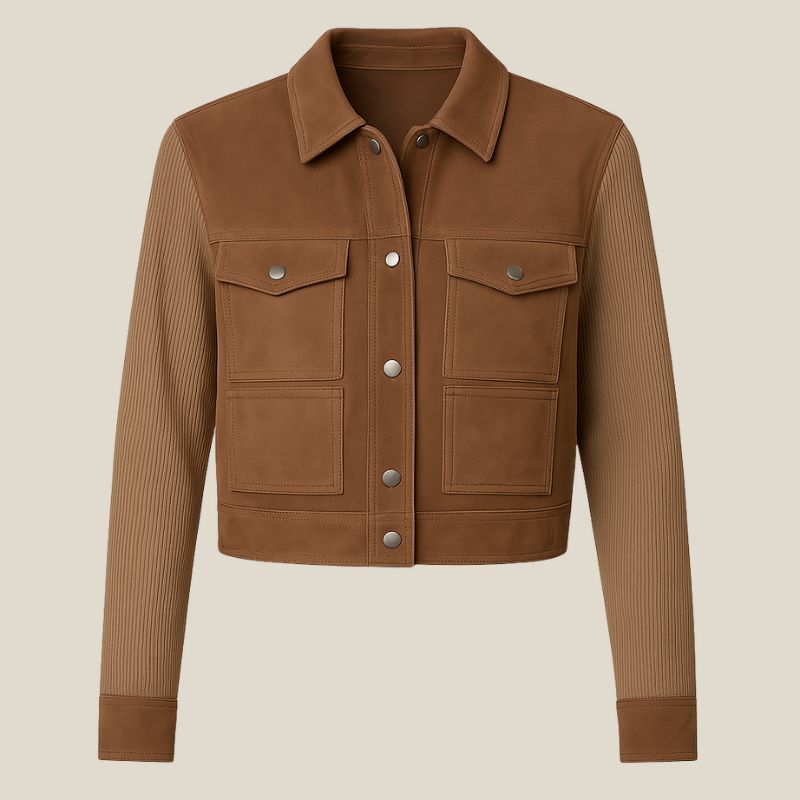 Casual Suede Jacket – Sophistication and Comfort