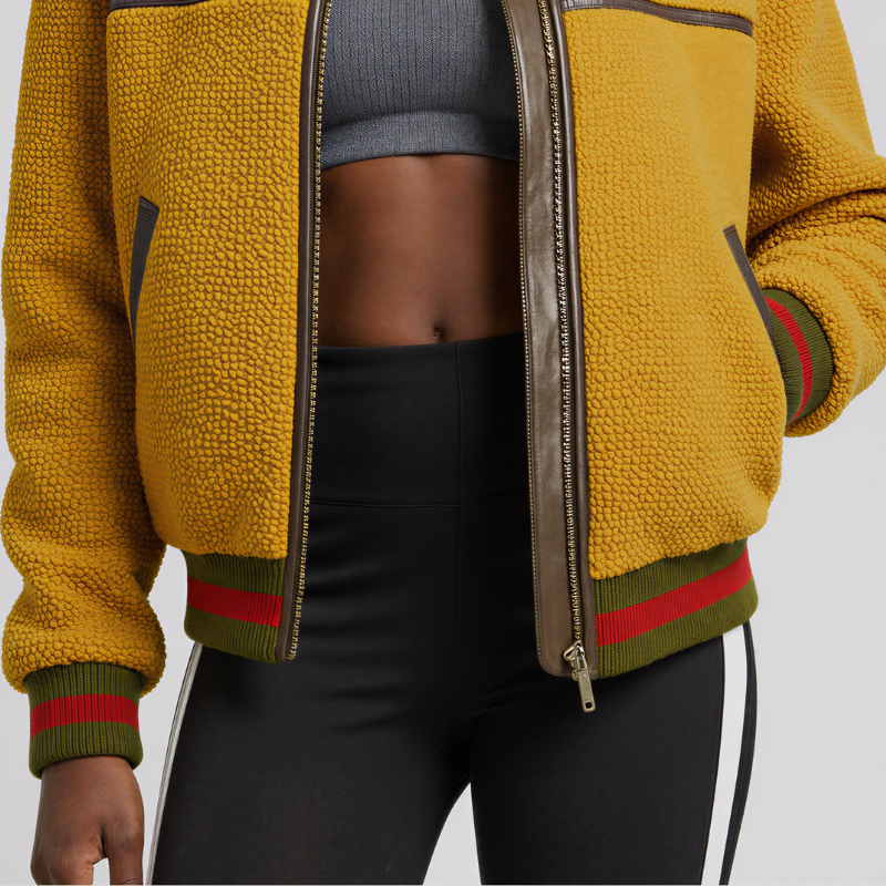 GO Bold – Giacca tecnica in bouclé con dettagli heritage