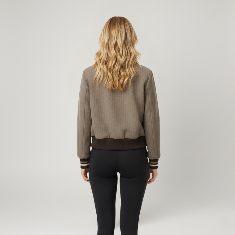 Heritage Motion – Blouson aviateur technique avec détails en cuir