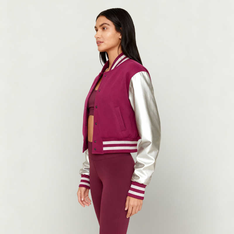Grintosa e Brillante – Varsity Jacket Sportiva Iconica