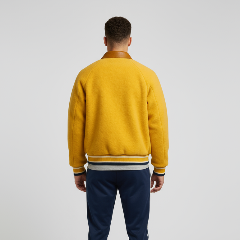 « Golden Draft » – Veste universitaire style facultaire à l'esprit sportif