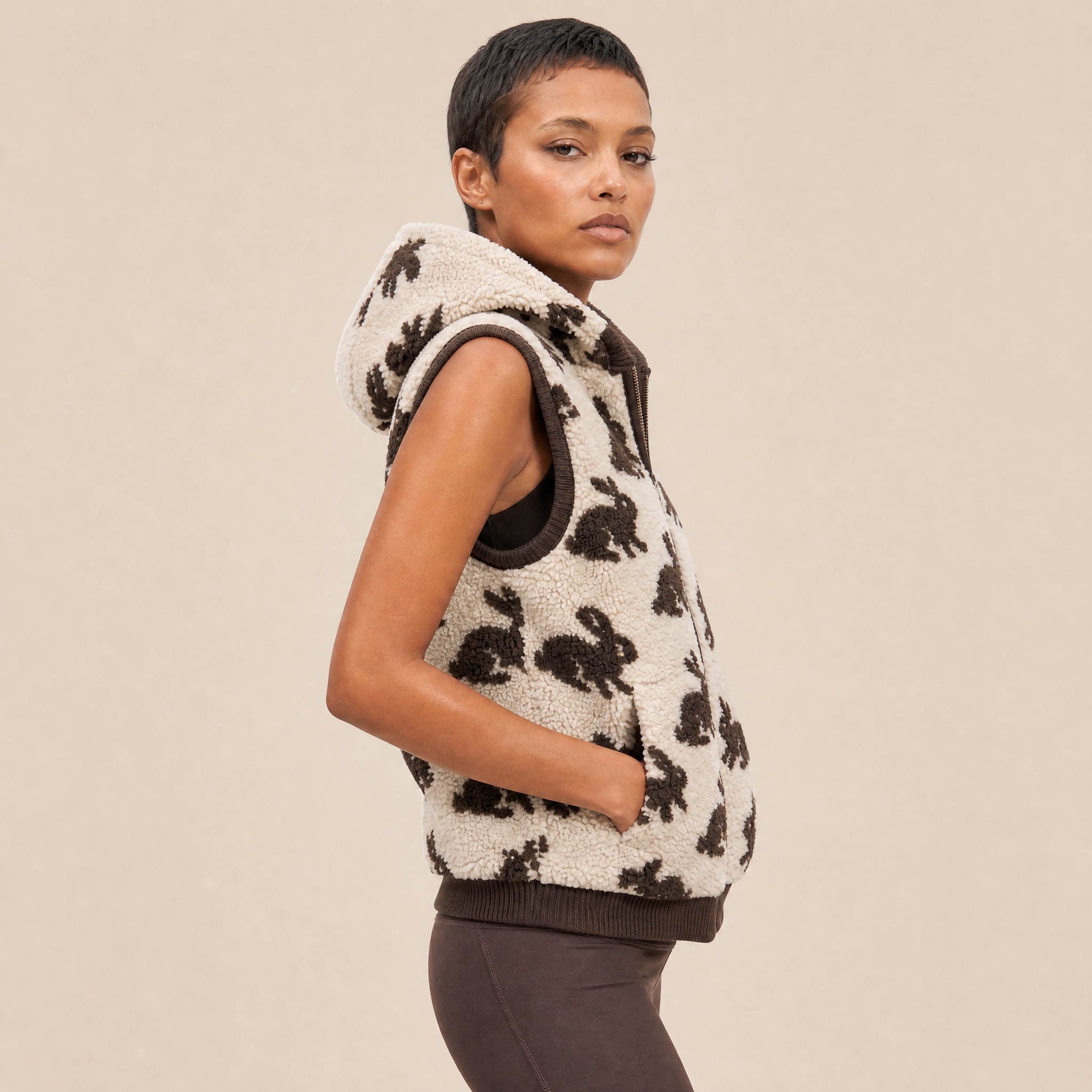 Gilet in Lana Merino e Shearling