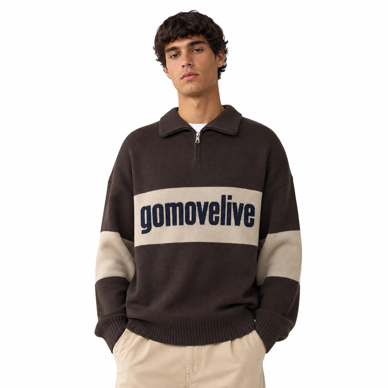 Activate – Maglione Sportivo con Zip