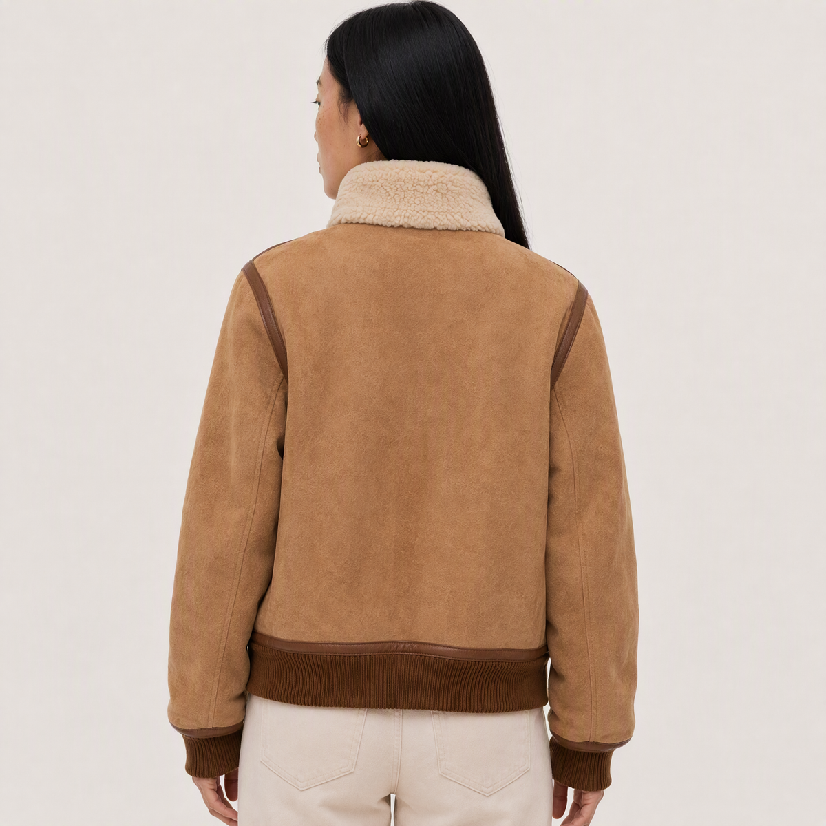 “Skyburn Heritage” – Suede Aviator with Shearling
