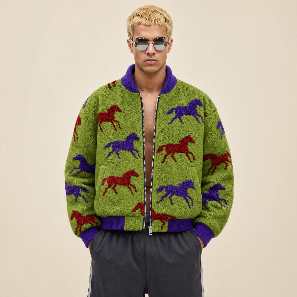 Bomber in Lana Merino e Mohair