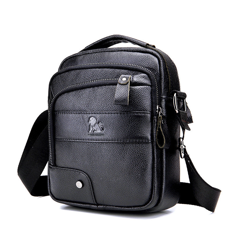 Borsa a Tracolla in Vera Pelle - Eleganza Minimalista per Uomo