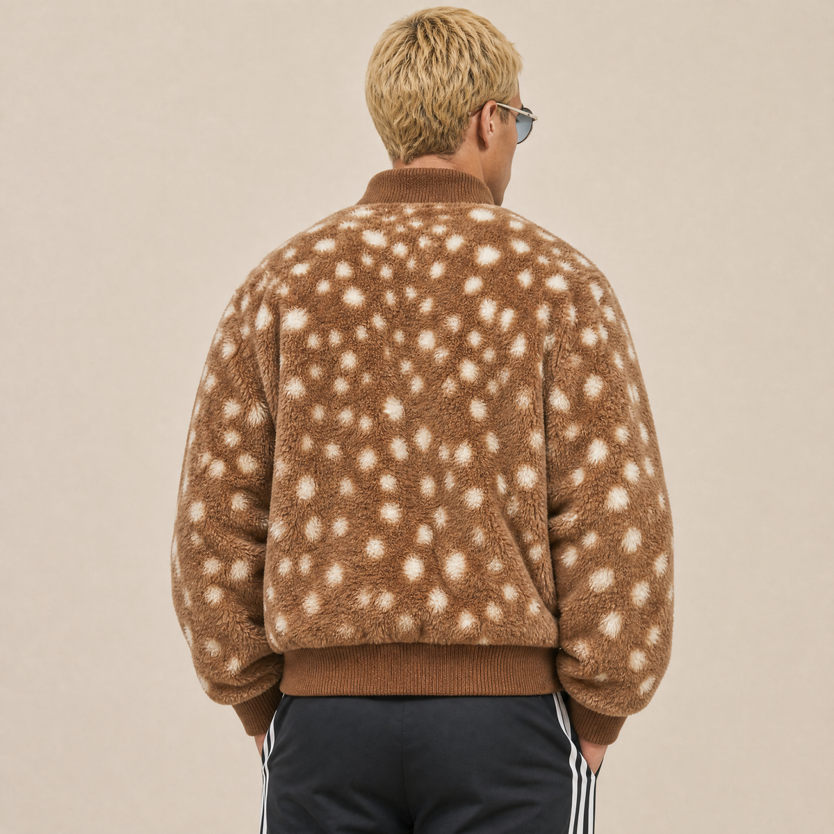Cardigan Bomber in Lana Alpaca e Mohair