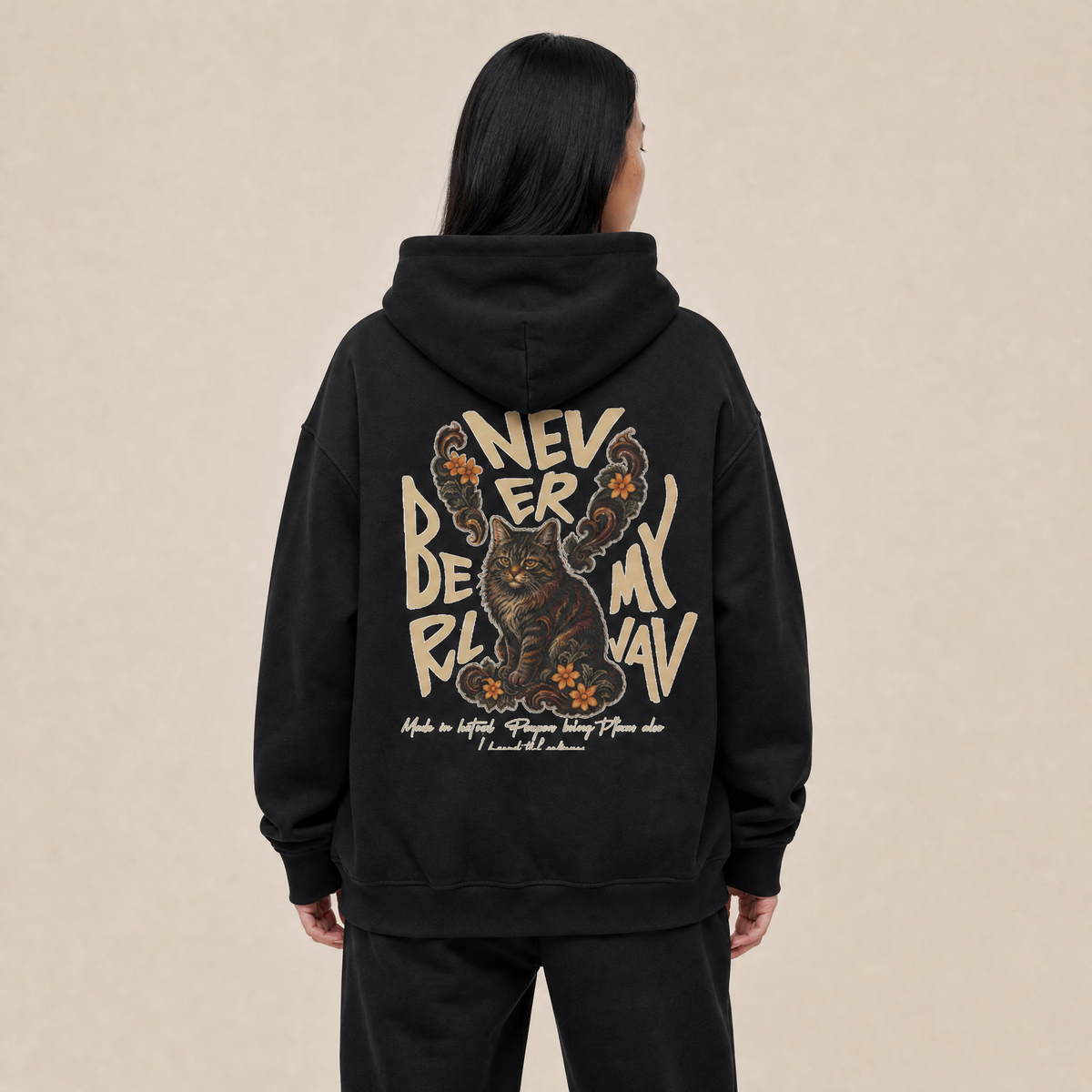 Cat Graphic Hoodie