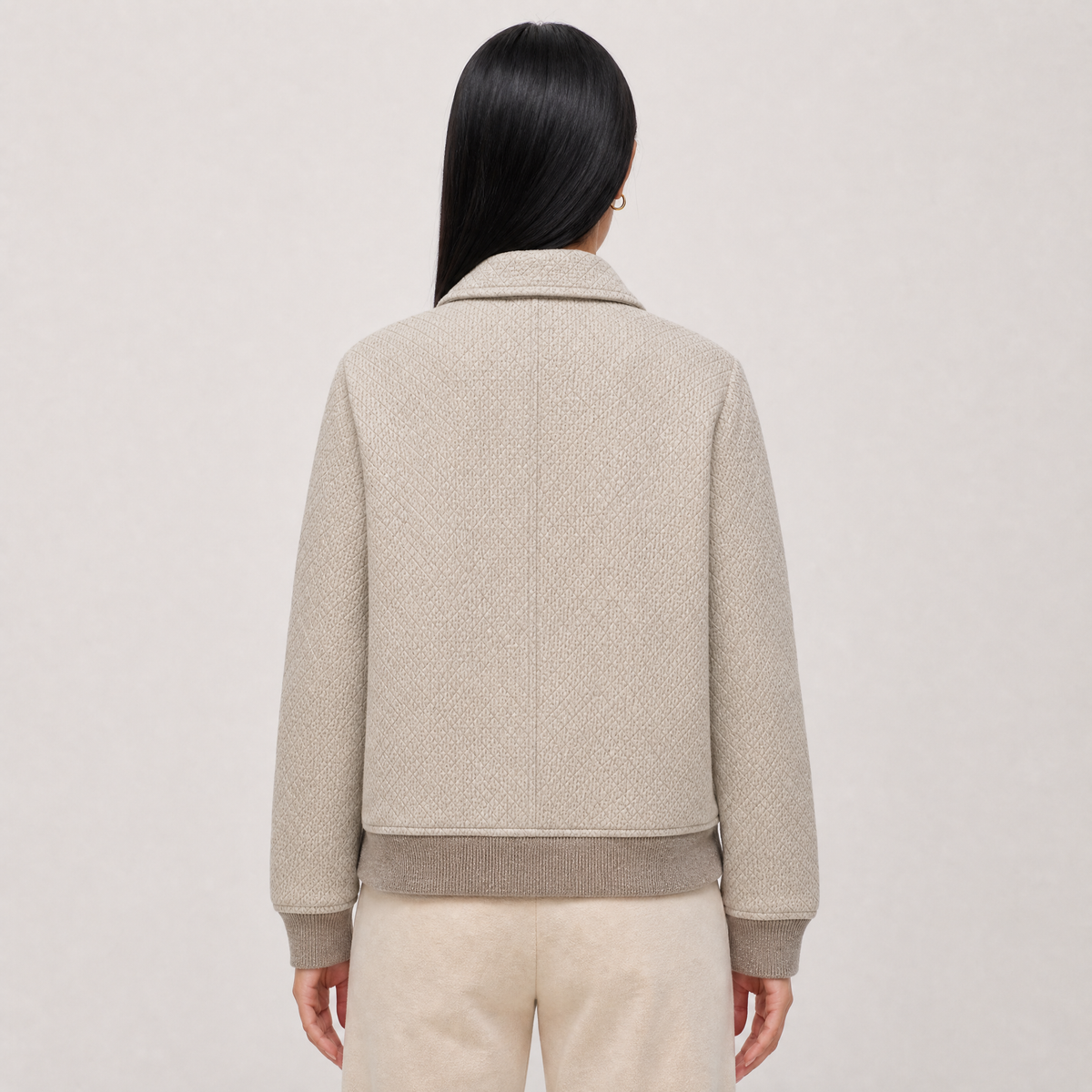 Giacca Trapuntata Beige