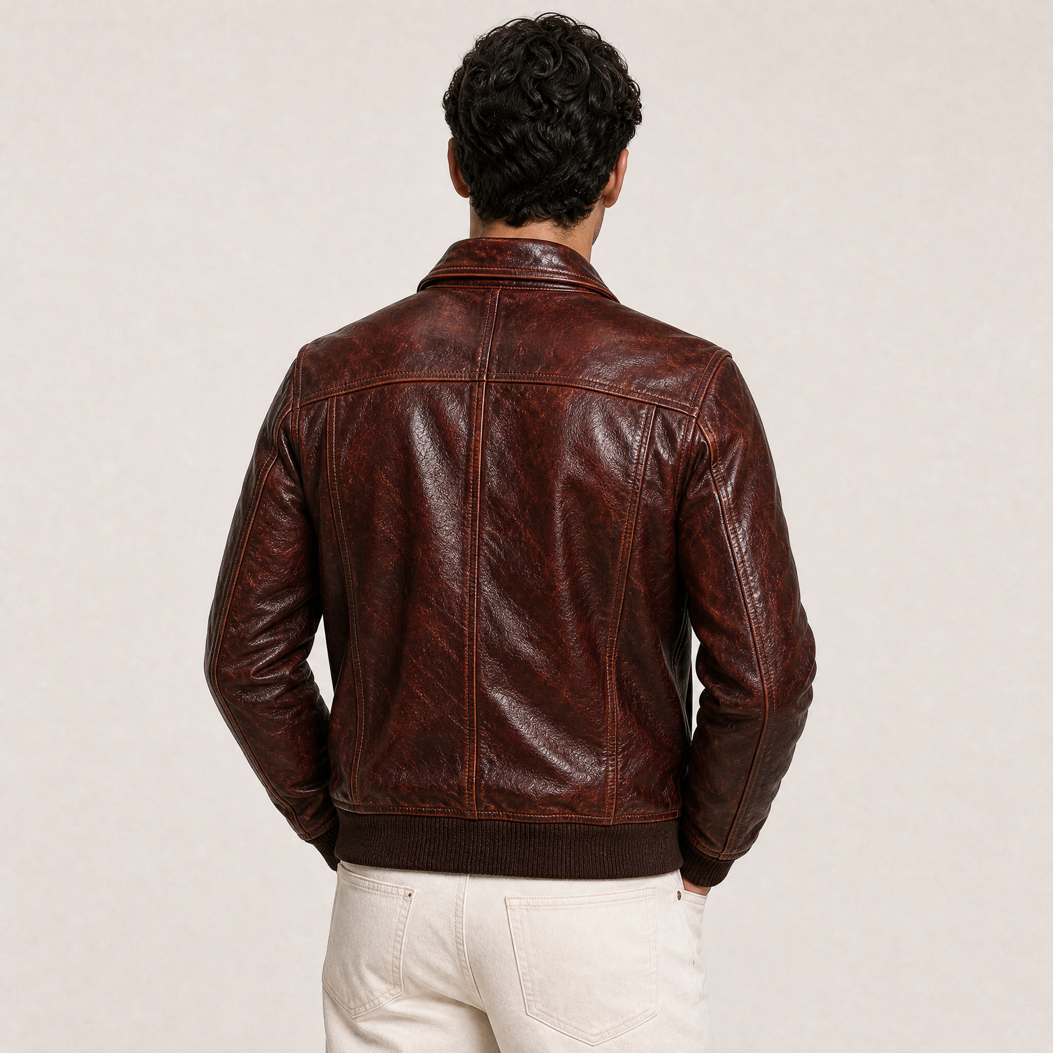 Giacca in Pelle Vintage