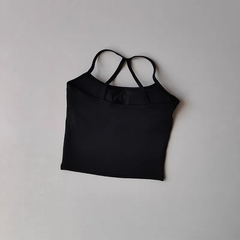 Naked Comfort – Reggiseno sportivo con incrocio sulla schiena