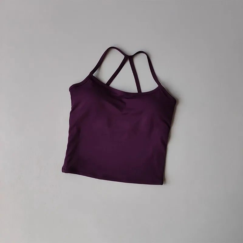 Naked Comfort – Reggiseno sportivo con incrocio sulla schiena