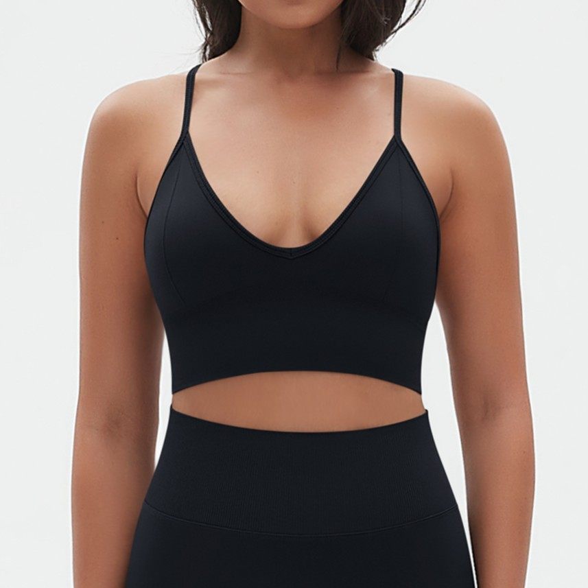 Top Sportivo Seamless con Schiena Scoperta