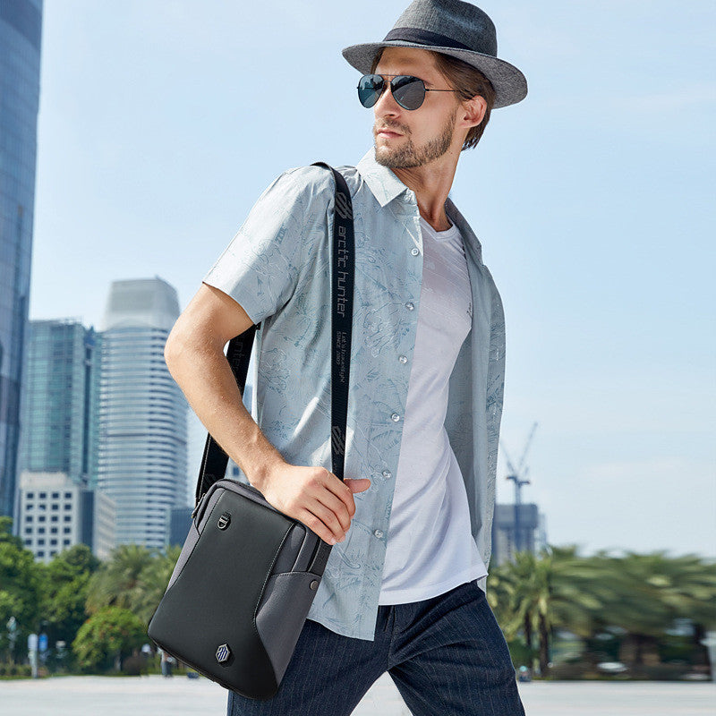 Trendy Men's Shoulder Bag - Lightweight and Multifunctional Style
