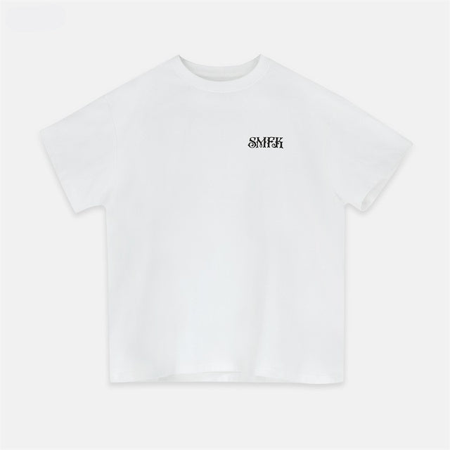 SMFK T-Shirt Donna Oversize in Cotone – Manica Corta