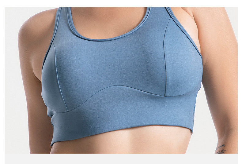 Sports Bra in Pizzo & Mesh Traforato