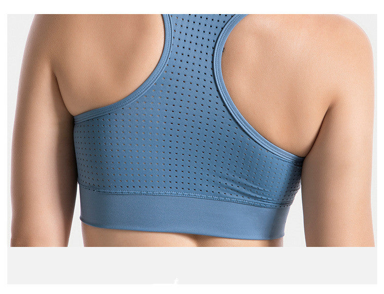 Sports Bra in Pizzo & Mesh Traforato