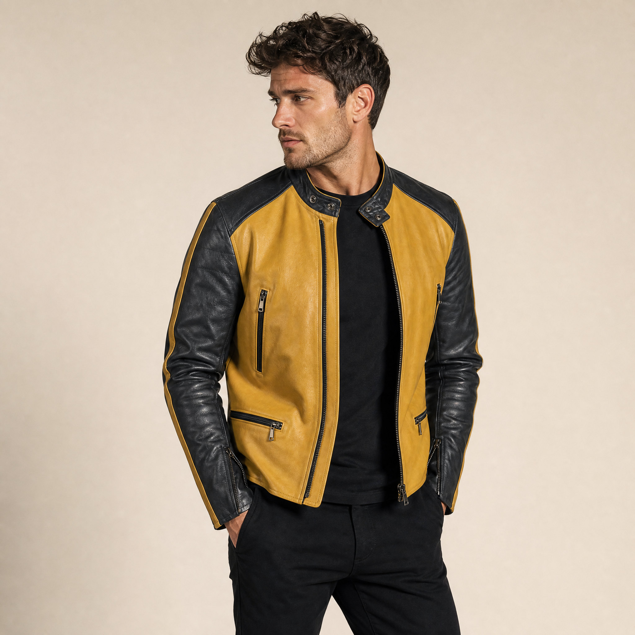 Dual Leather Performance Jacket